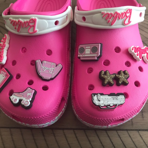 Crocs Barbie Classic Clog Women Size 9 Electric Pink - Picture 7 of 8